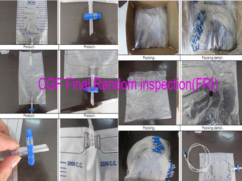 China CGF Final Random inspection(FRI) for medical mask,surgical mask,Facciale filtrante monouso pieghevole convalvola and medical products inspection
