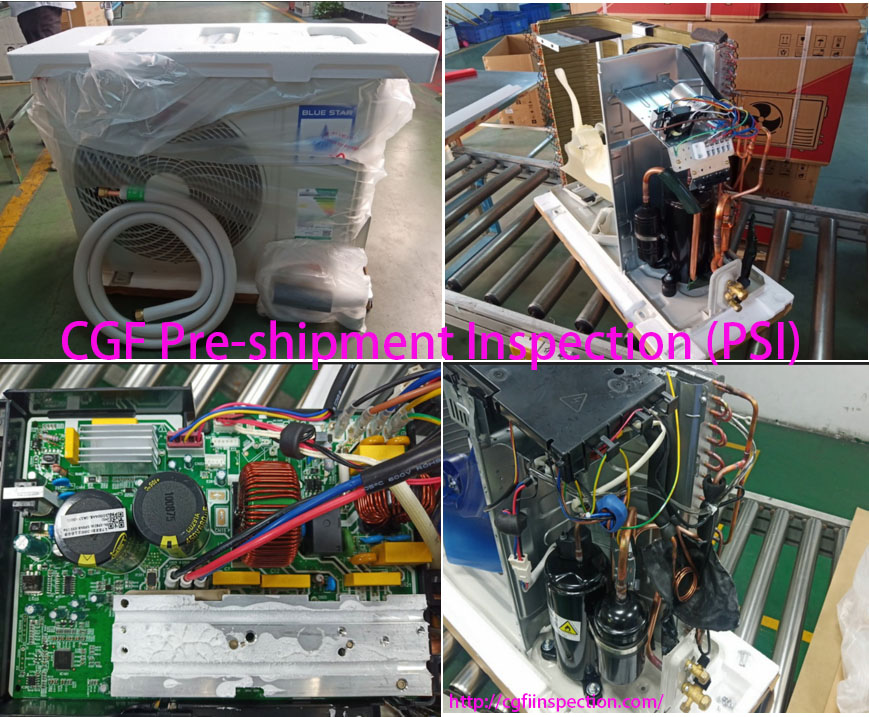 Air conditioner Pre-shipment Inspection (PSI) / Final Random Inspection (FRI) in China