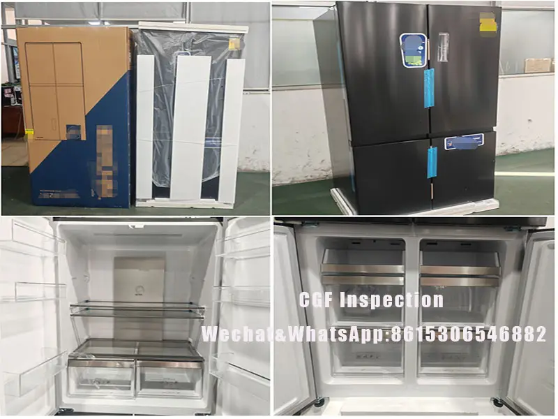 CGF Pre-shipment Inspection (PSI) for double door refrigerator inspection in China